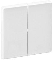 Лицевая панель Legrand Valena Life для 2-кл. выключателя белый картинка